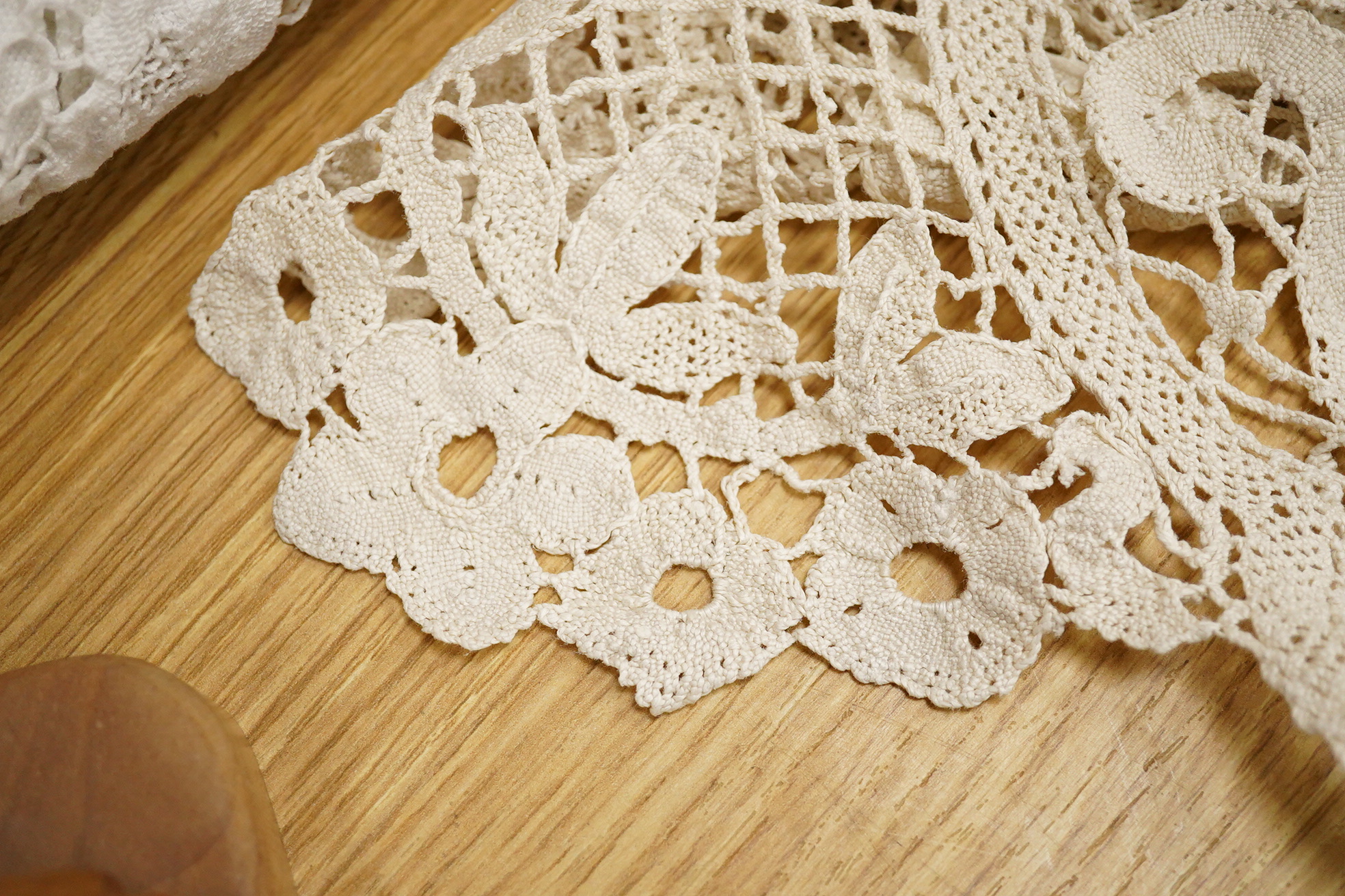 Victorian oak aneroid barometer/thermometer and Deco barometer